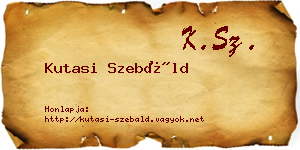 Kutasi Szebáld névjegykártya